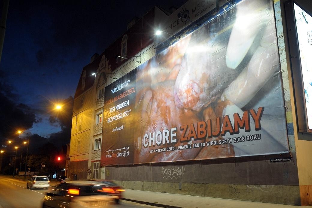 Casual billboard in Poland